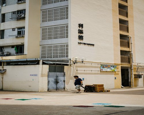 A person tieing their running shoes preparing for a peaceful afternoon walk around the residential area